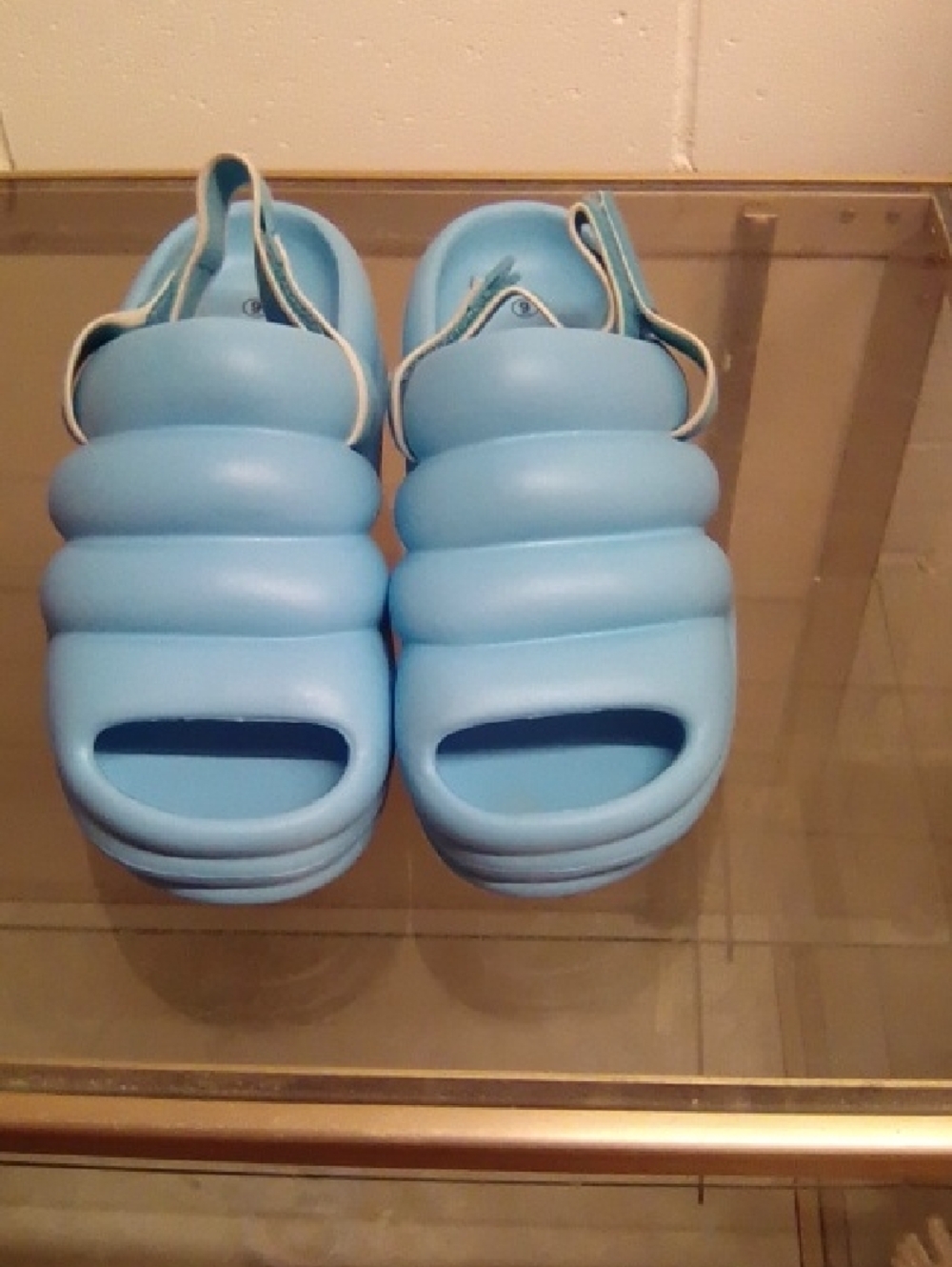 Rouge! Kids Padded Slide Sandals - Light Blue